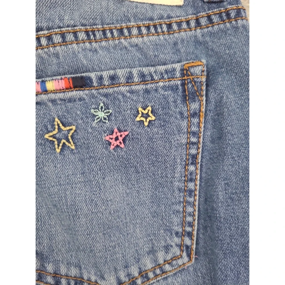 GAP Kids 1969 Grils Jeans Sz‎ 14R  Embroidered Ankle 50th Anniversary